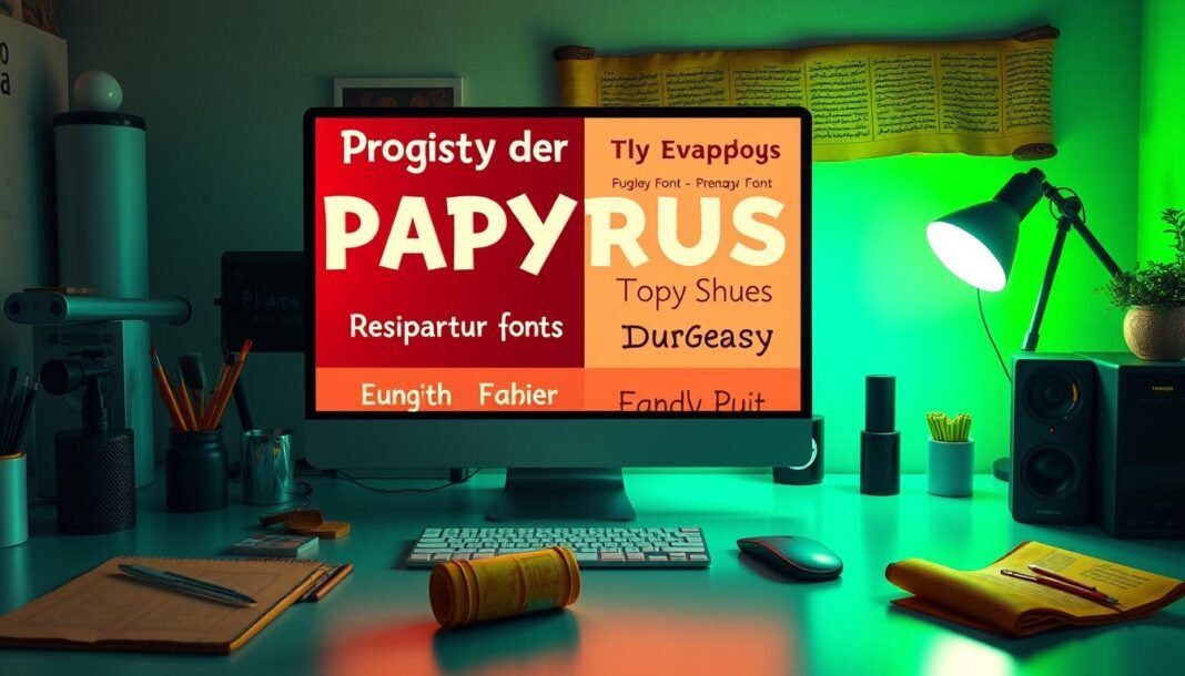 papyrus font generator