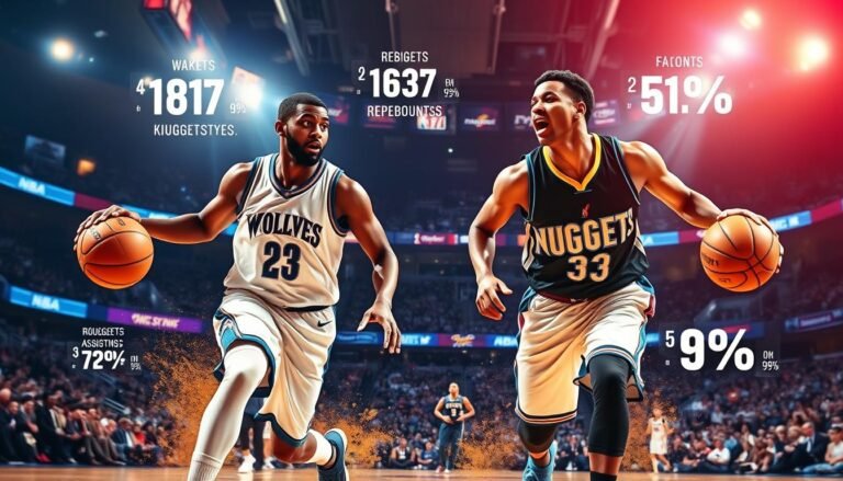 timberwolves vs denver nuggets match player stats